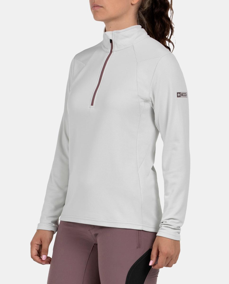 Camiseta M/L de Mujer NUSAKA +8000 - Blanco Blanco-2
