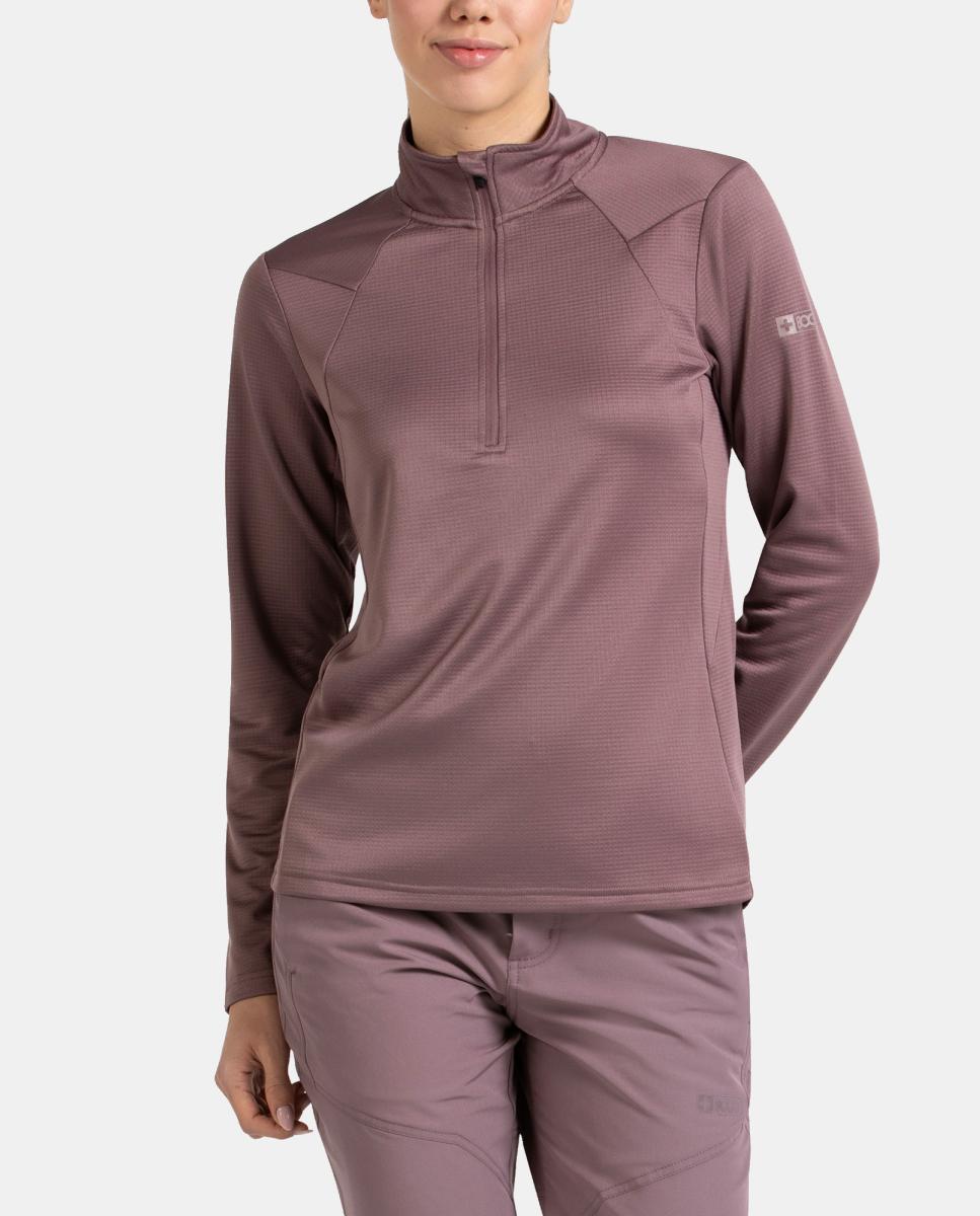 Camiseta M/L de Mujer NUSAKA +8000 - Rosa Rosa-1