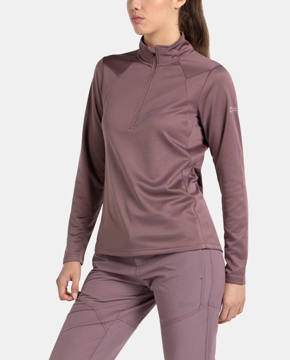 Camiseta M/L de Mujer NUSAKA +8000 - Rosa Rosa-2