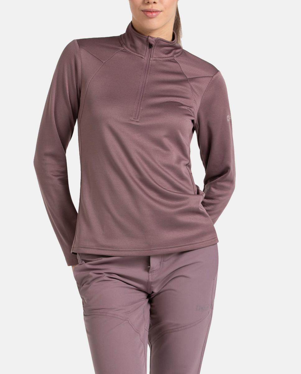 Camiseta M/L de Mujer NUSAKA +8000 - Rosa Rosa-5