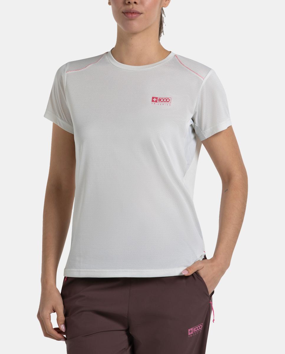 Camiseta M/C de Mujer KALA +8000 - Blanco Blanco-1