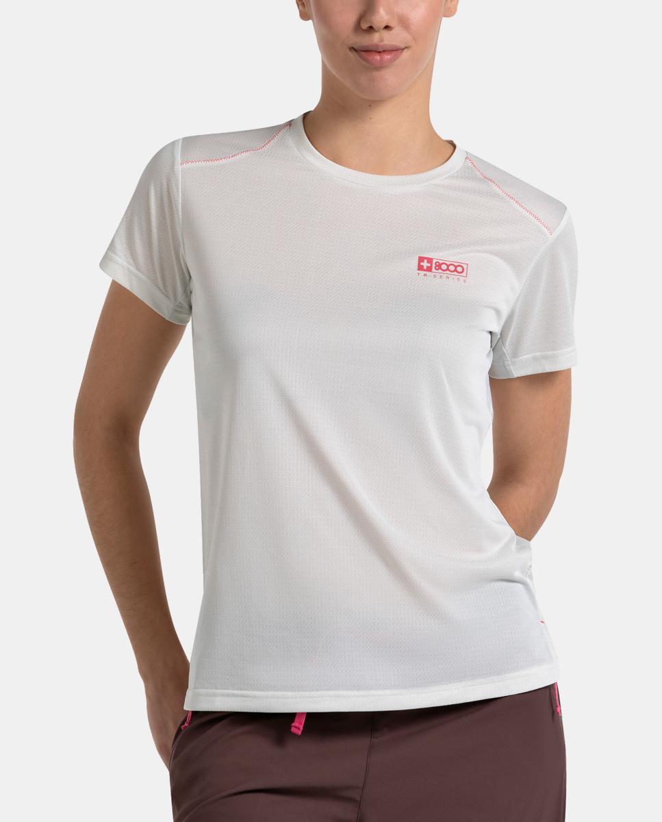 Camiseta M/C de Mujer KALA +8000 - Blanco Blanco-5