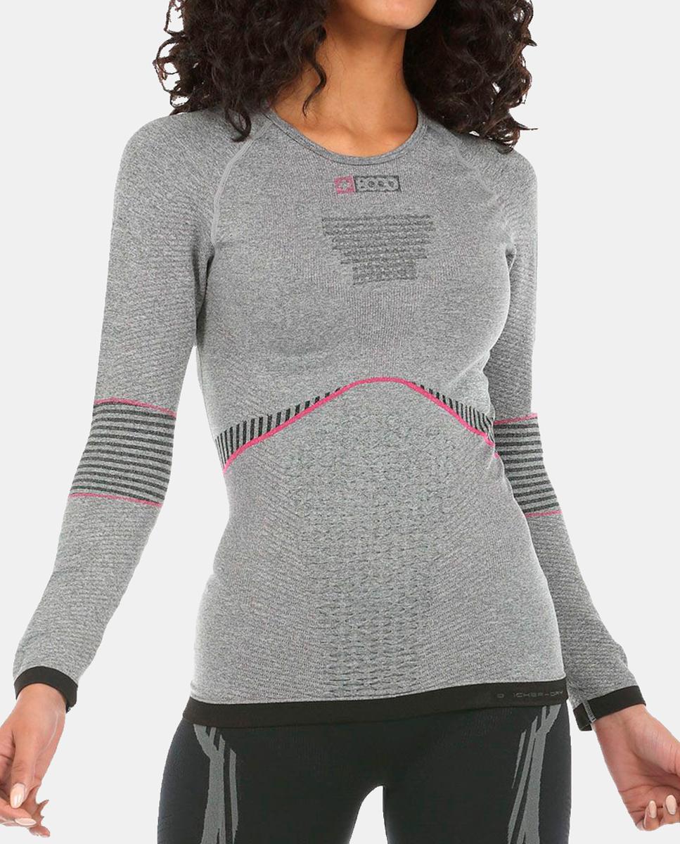 Camiseta M/L de Mujer CHAMLANG 26I +8000 - Gris Gris-1