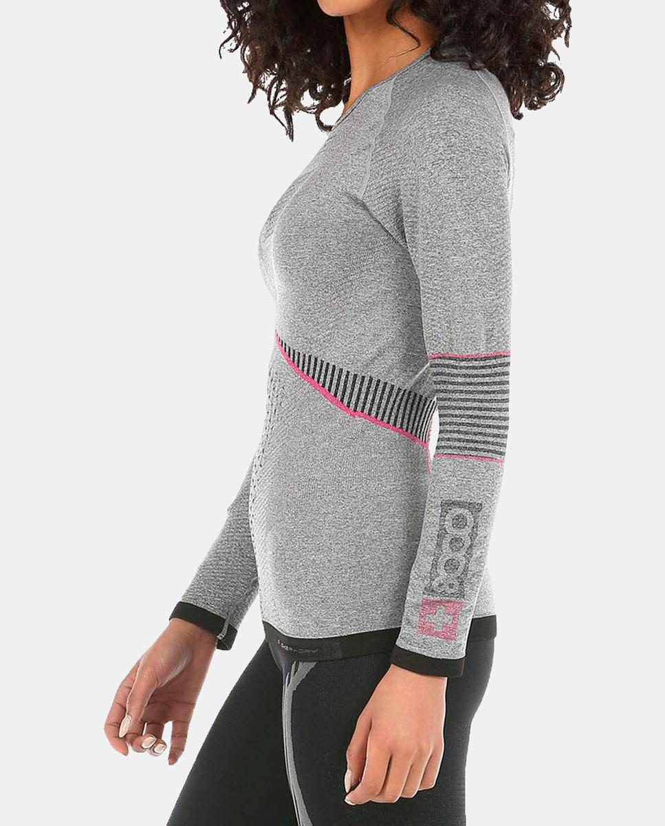 Camiseta M/L de Mujer CHAMLANG 26I +8000 - Gris Gris-2