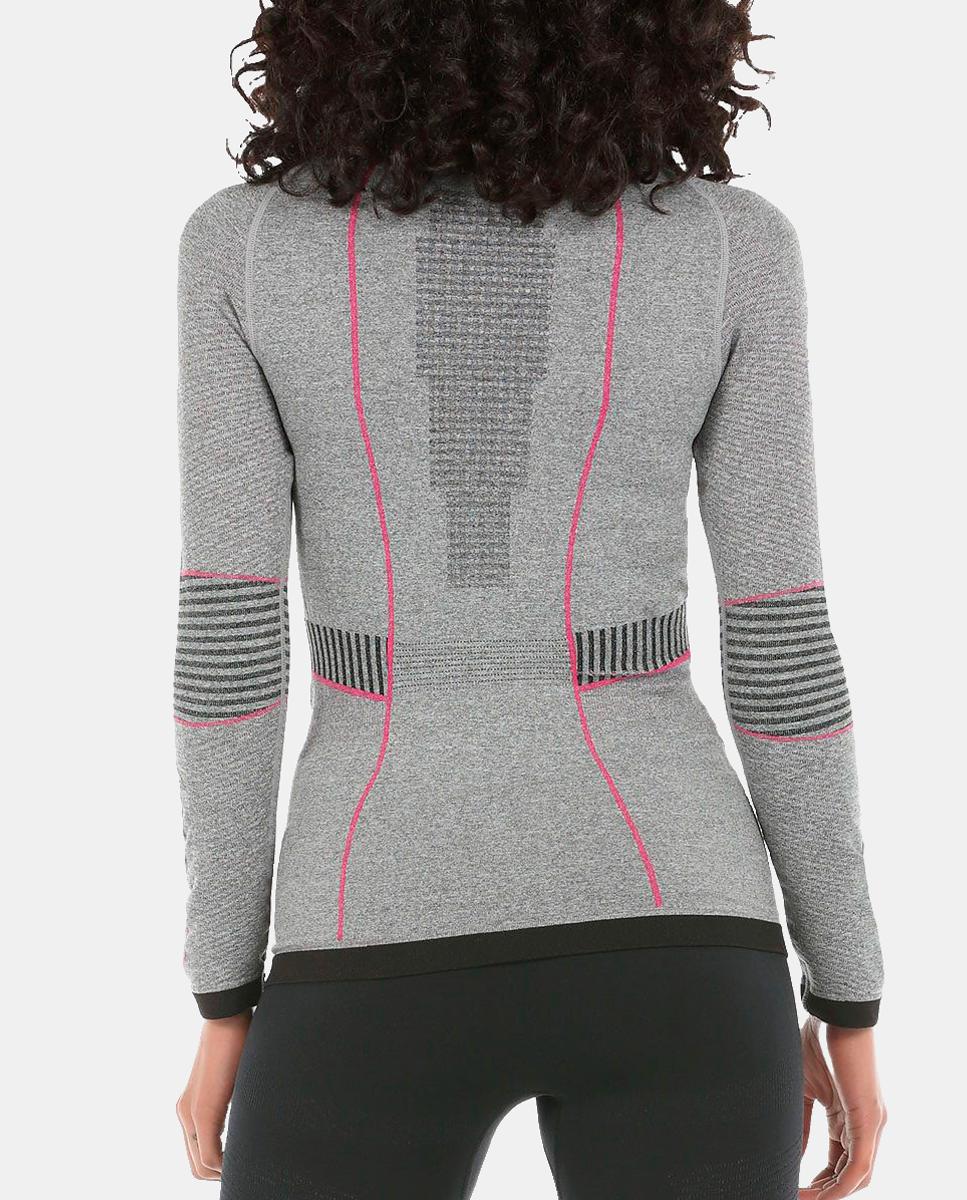 Camiseta M/L de Mujer CHAMLANG 26I +8000 - Gris Gris-3