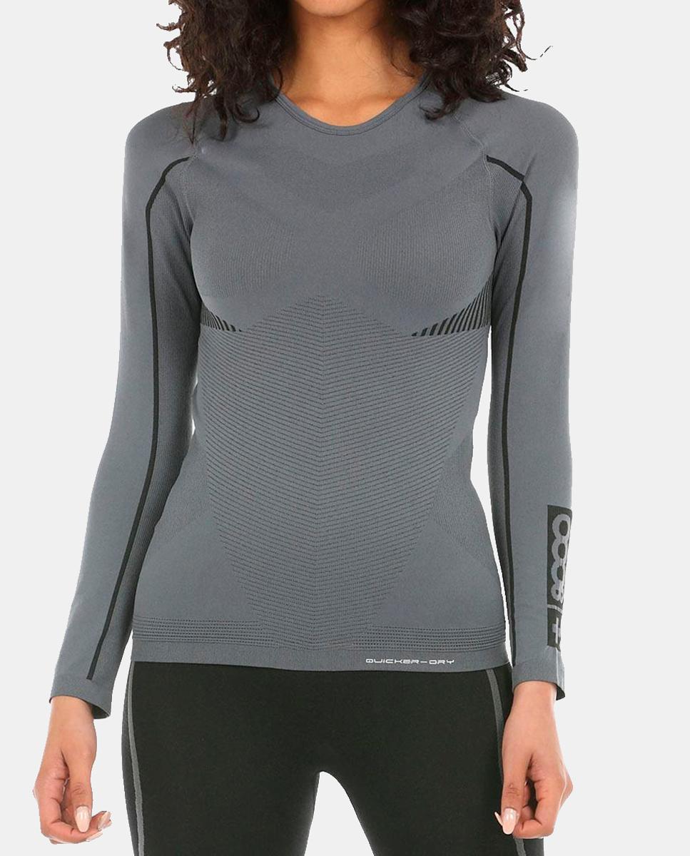 Camiseta M/L de Mujer MANIAK 26I +8000 - Gris Gris-1
