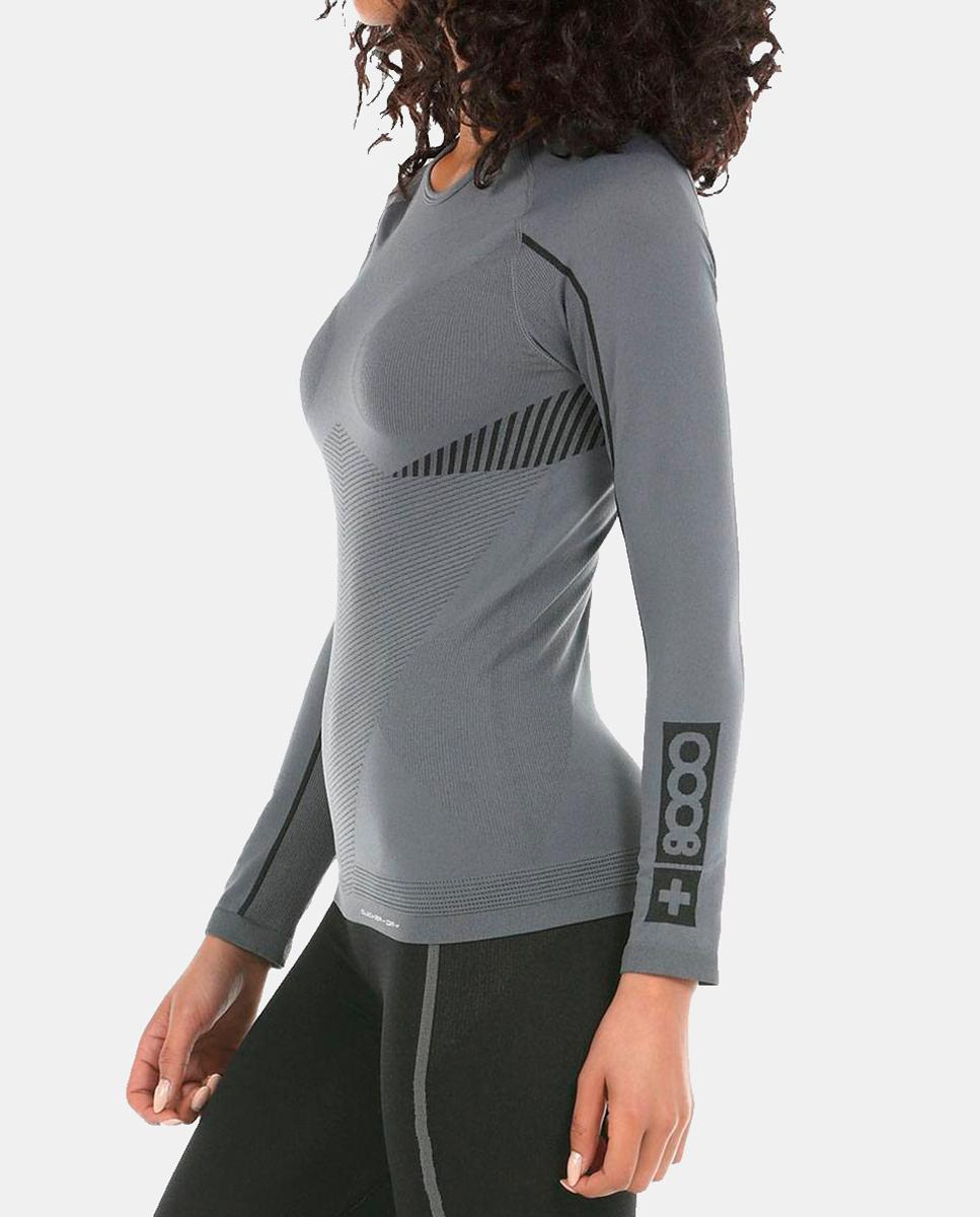 Camiseta M/L de Mujer MANIAK 26I +8000 - Gris Gris-2