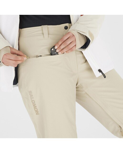 Pantalón de mujer Brilliant corte largo Salomon - Blanco Blanco-6