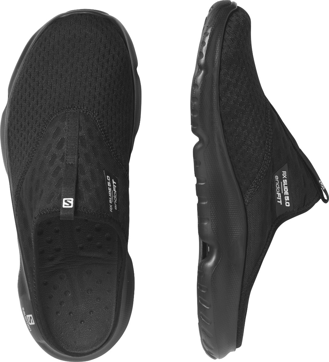 Zuecos de recuperación de hombre Reelax Slide 5.0 Salomon - Negro Negro-2