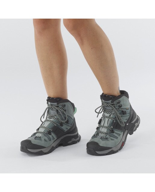 Botas de Trekking em Pele Quest 4 GTX W Verde-7