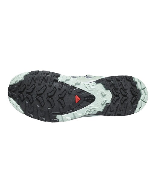 Zapatillas de trail running de mujer XA Pro 3D V9 W Salomon - Gris / Verde Gris / Verde-4