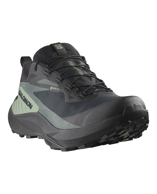 Zapatillas de trail running de hombre GENESIS GORE-TEX Salomon - Negro / Verde Negro / Verde-2