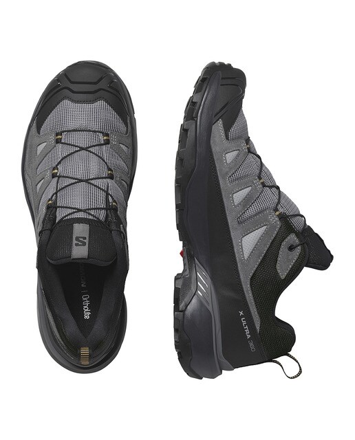 Zapatillas de senderismo de hombre X ULTRA 360 LEATHER GORE-TEX Salomon - Gris Gris-3