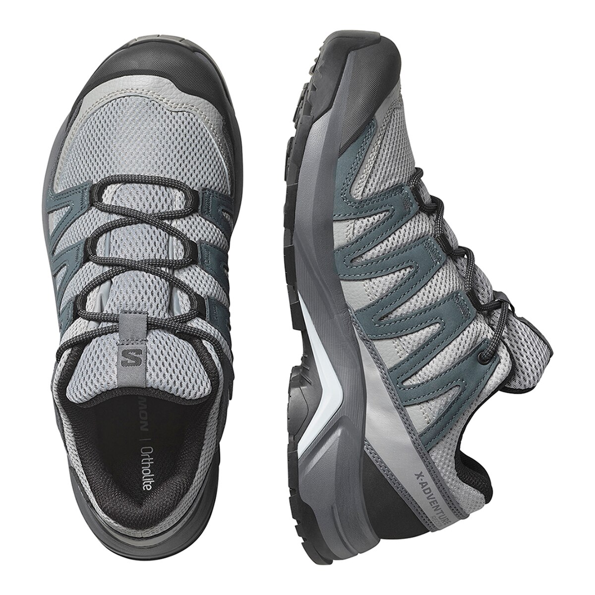 Zapatillas Trail Running de piel para mujer X-ADVENTURE RECON GTX W SALOMON - Gris Gris-4
