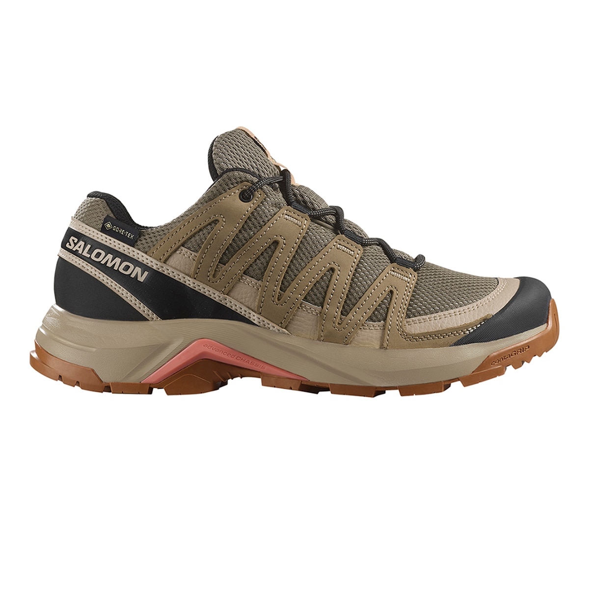 Imagen 0 de Zapatillas Trail Running  de piel para mujer X-ADVENTURE RECON GTX W SALOMON Marrón