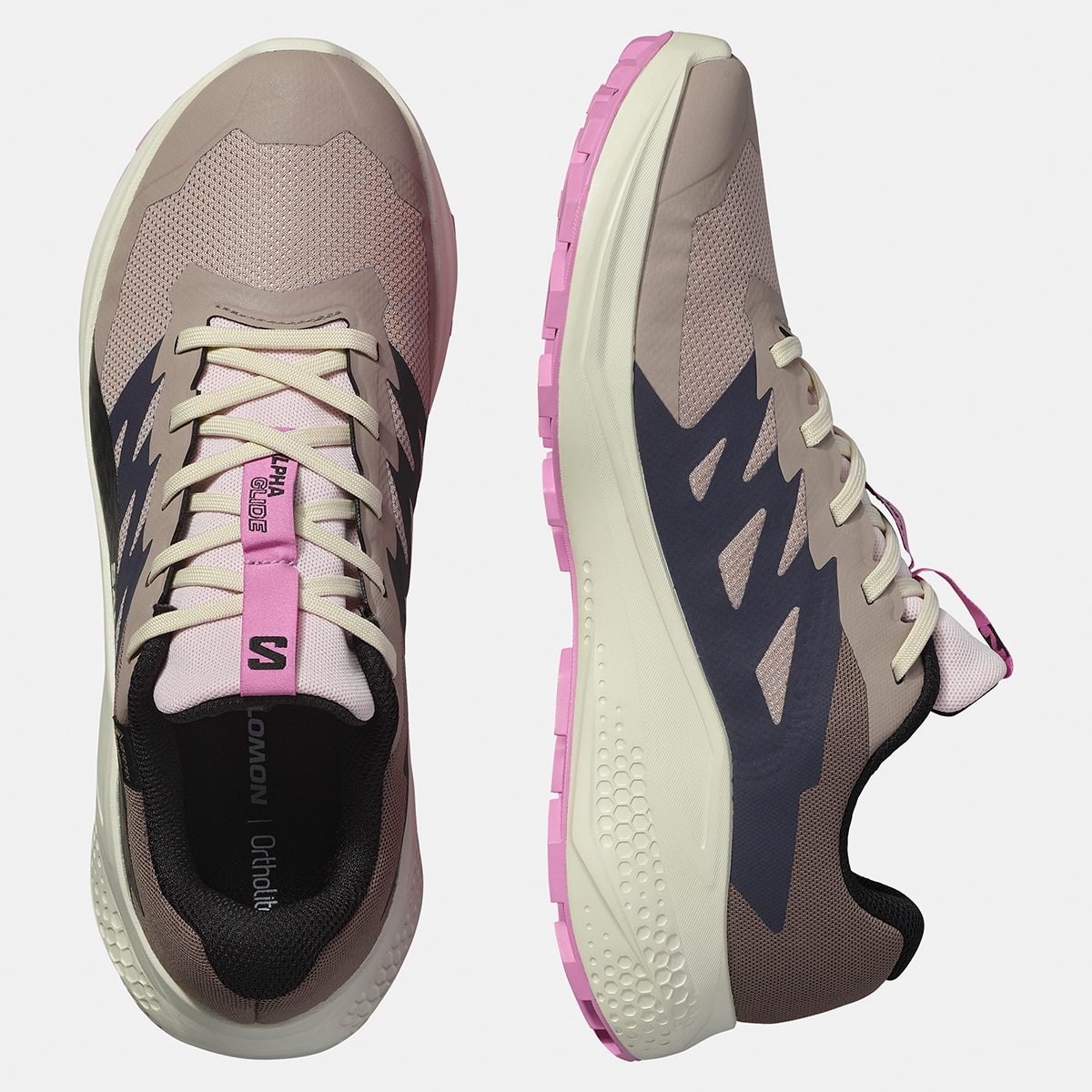 Zapatillas de trail running para mujer ALPHAGLIDE GTX W SALOMON - Rosa / Blanco Rosa / Blanco-4