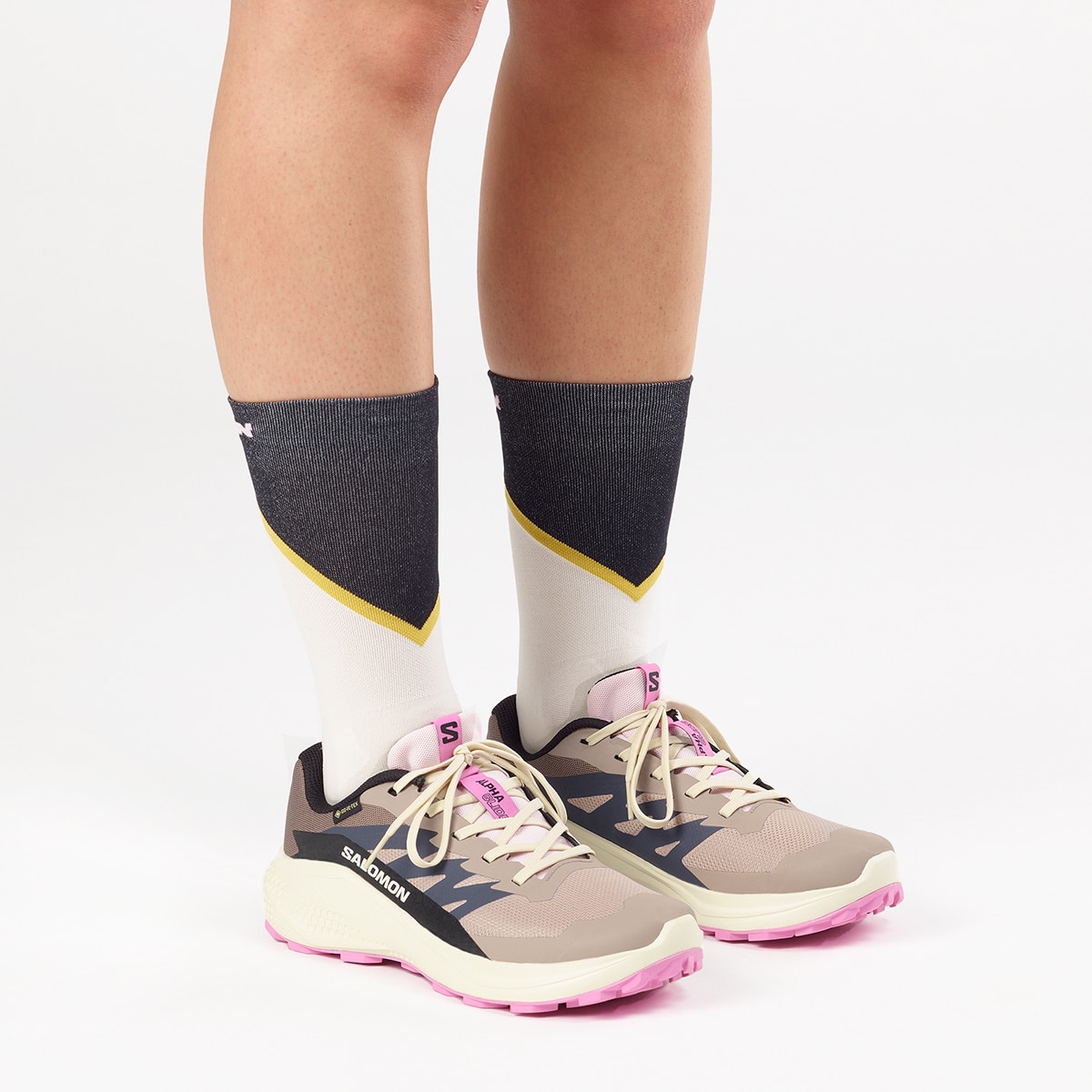 Zapatillas de trail running para mujer ALPHAGLIDE GTX W SALOMON - Rosa / Blanco Rosa / Blanco-11