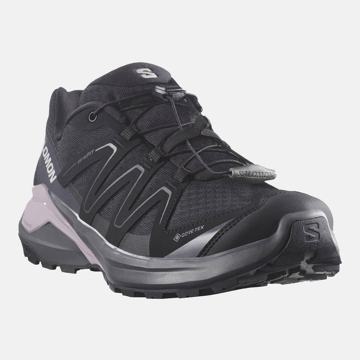 Zapatillas de trail running para mujer EXAMOTION GTX W SALOMON - Negro / Morado Negro / Morado-3