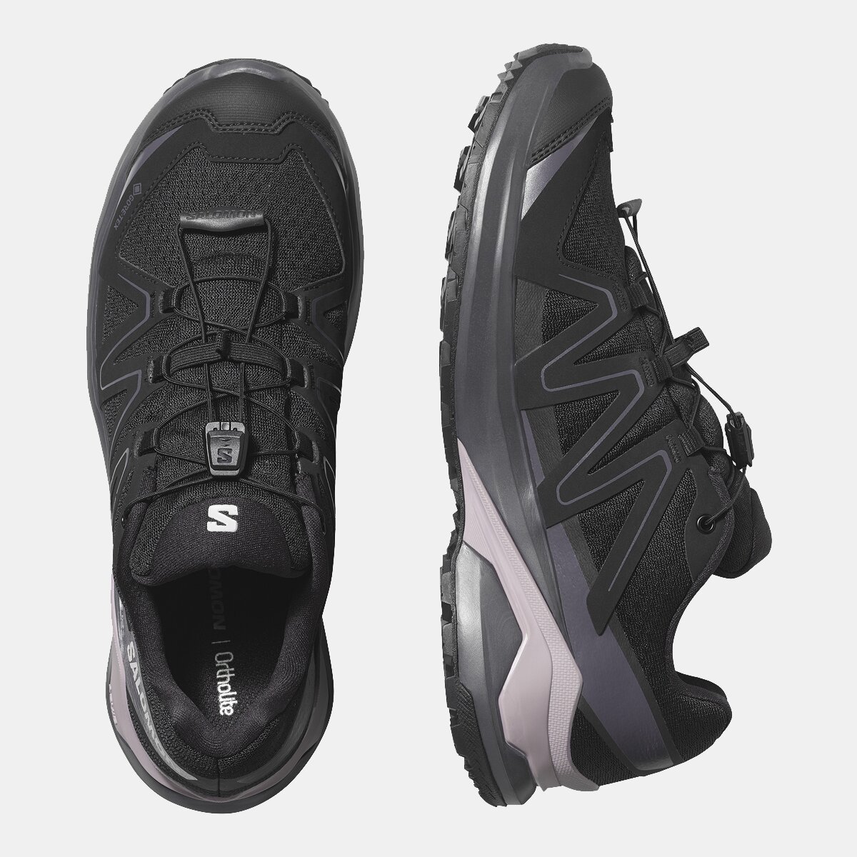 Zapatillas de trail running para mujer EXAMOTION GTX W SALOMON - Negro / Morado Negro / Morado-5