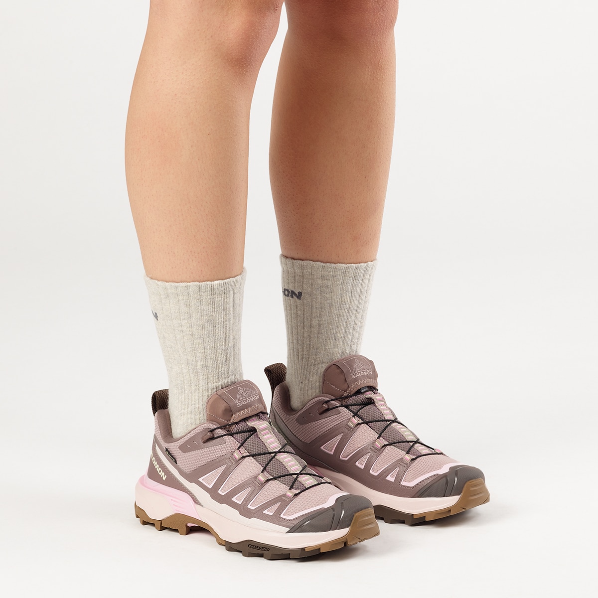 Zapatillas de senderismo para mujer X ULTRA 360 EDGE GTX W SALOMON - Marrón / Rosa Marrón / Rosa-8