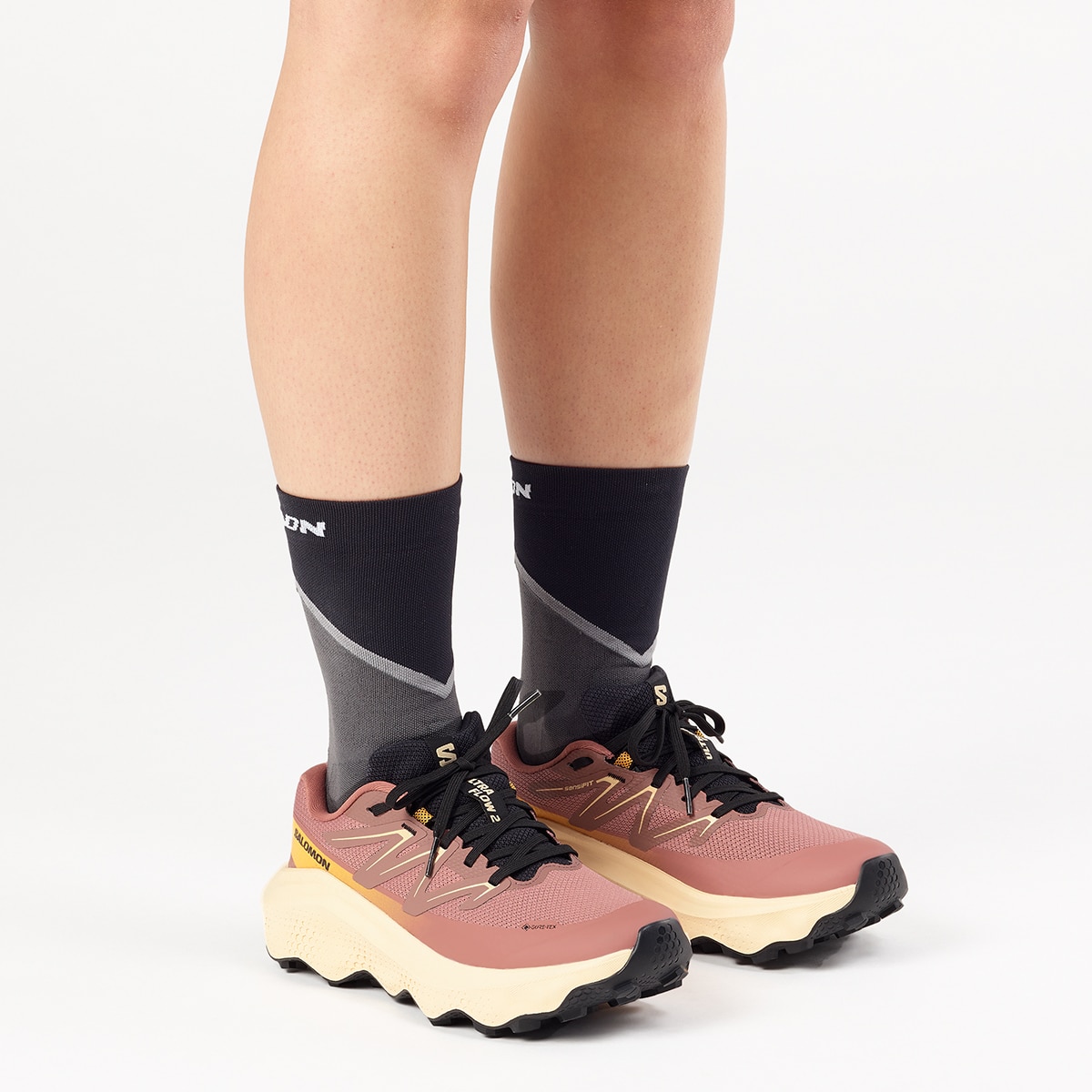 Zapatillas de trail running para mujer ULTRA FLOW 2 GTX W SALOMON - Rosa / Morado Rosa / Morado-4