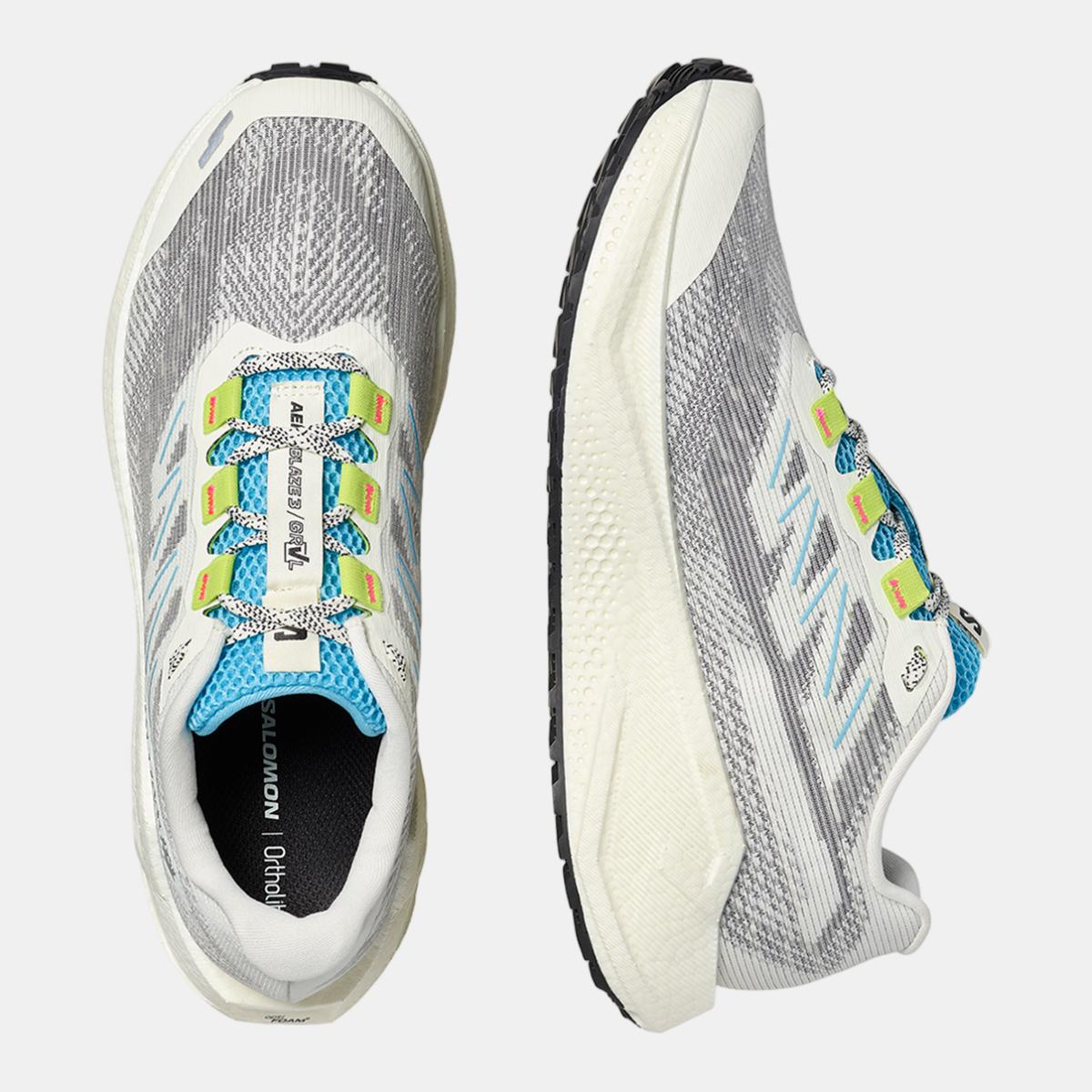 Zapatilla de running para grava para hombre AERO BLAZE 3 GRVL SALOMON - Blanco / Azul Blanco / Azul-3