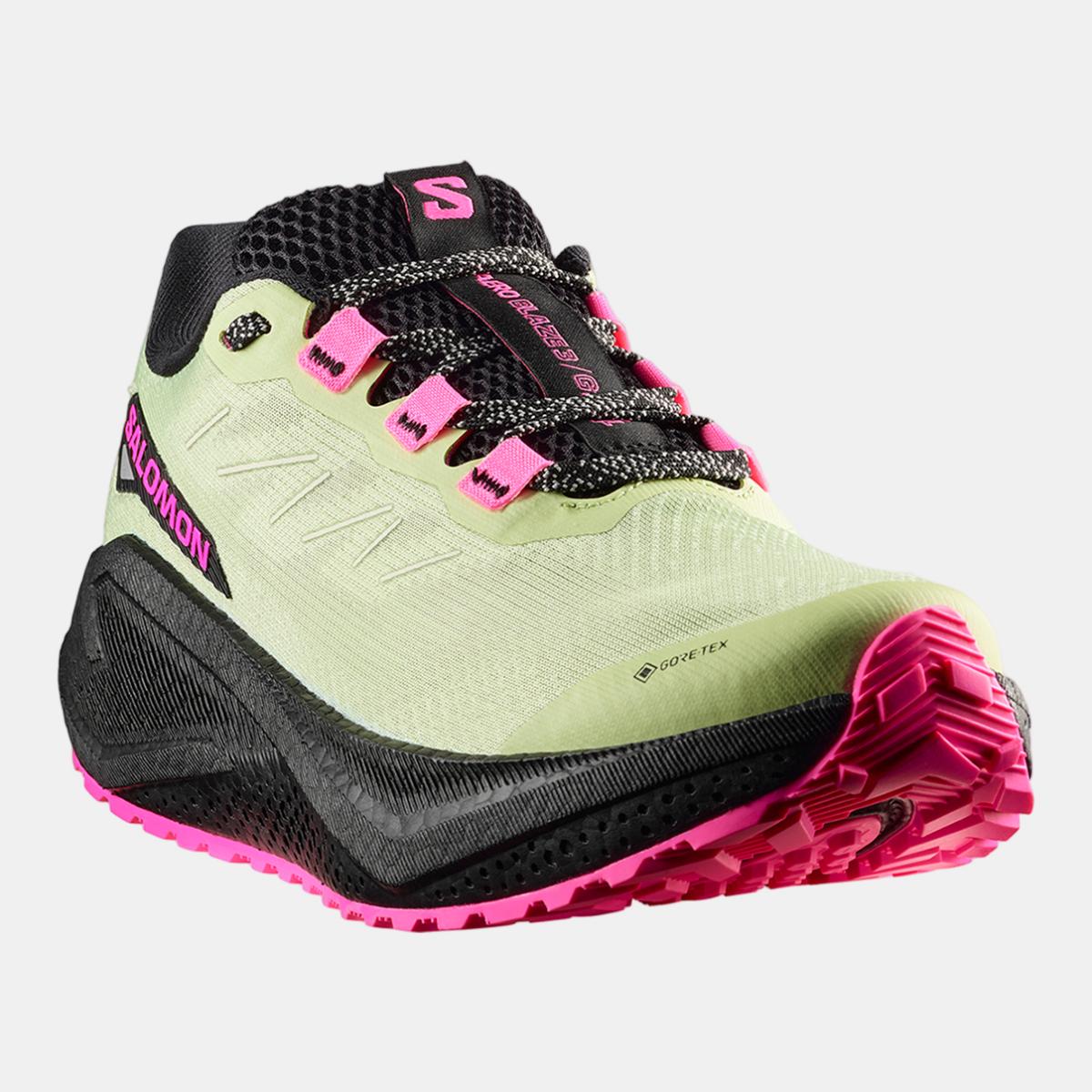 Zapatilla de running para grava para mujer AERO BLAZE 3 GRVL GTX W SALOMON - Verde / Negro Verde / Negro-2
