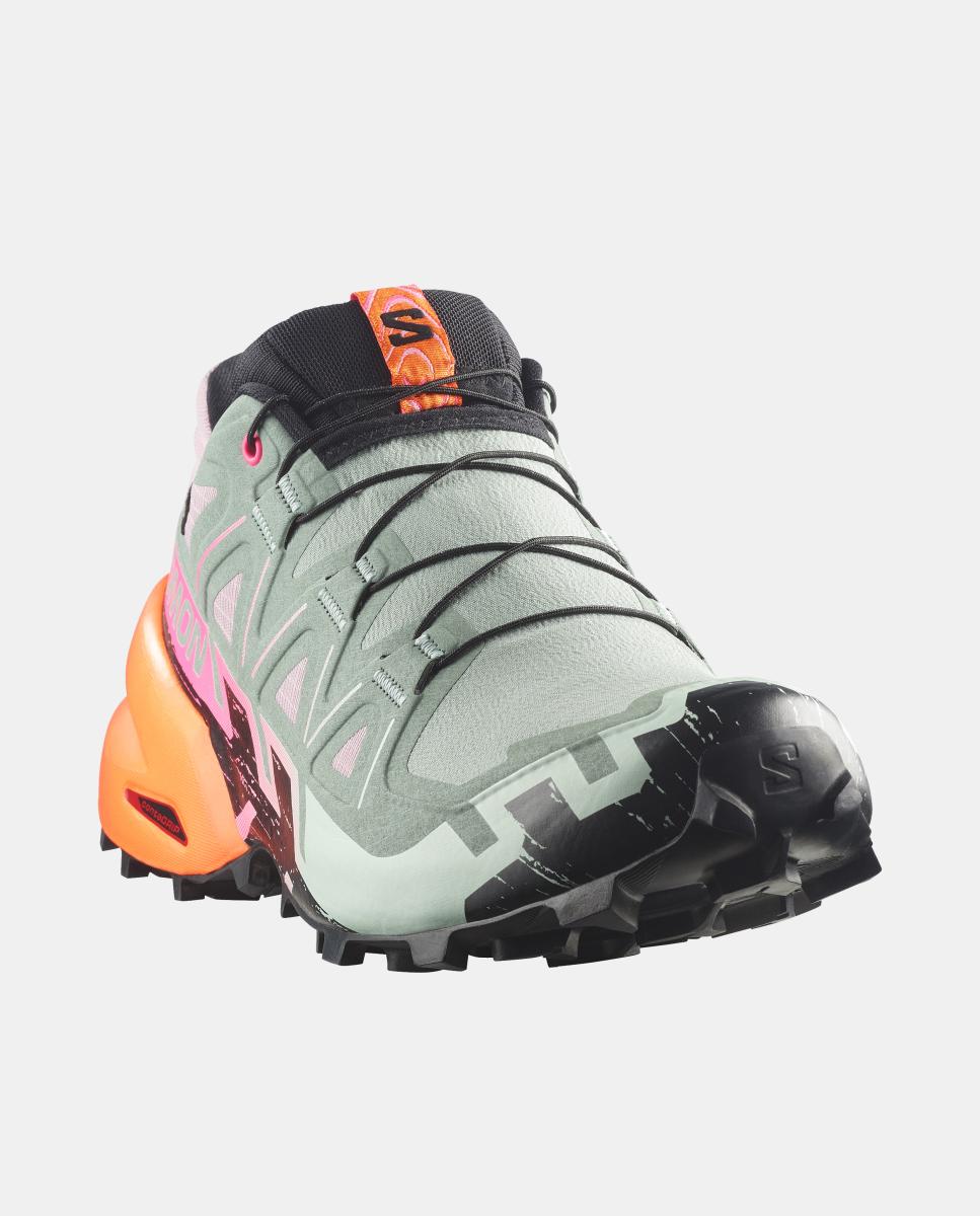 Zapatillas de trail running para mujer SPEEDCROSS 6 GTX ICON W SALOMON - Negro / Verde Negro / Verde-2