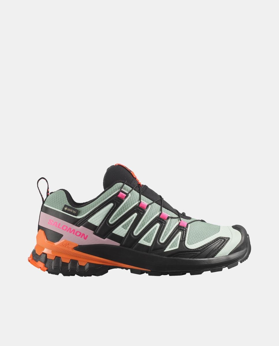 Zapatillas de trail running para mujer XA PRO 3D V9 GTX ICON W SALOMON - Negro / Verde Negro / Verde-1