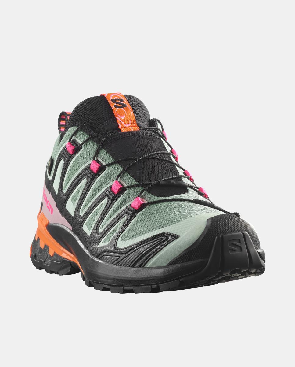 Zapatillas de trail running para mujer XA PRO 3D V9 GTX ICON W SALOMON - Negro / Verde Negro / Verde-2
