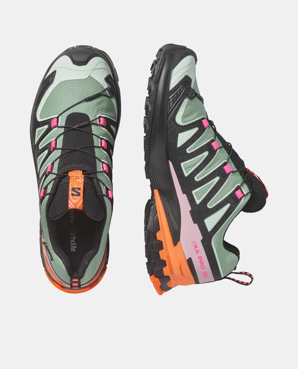 Zapatillas de trail running para mujer XA PRO 3D V9 GTX ICON W SALOMON - Negro / Verde Negro / Verde-6