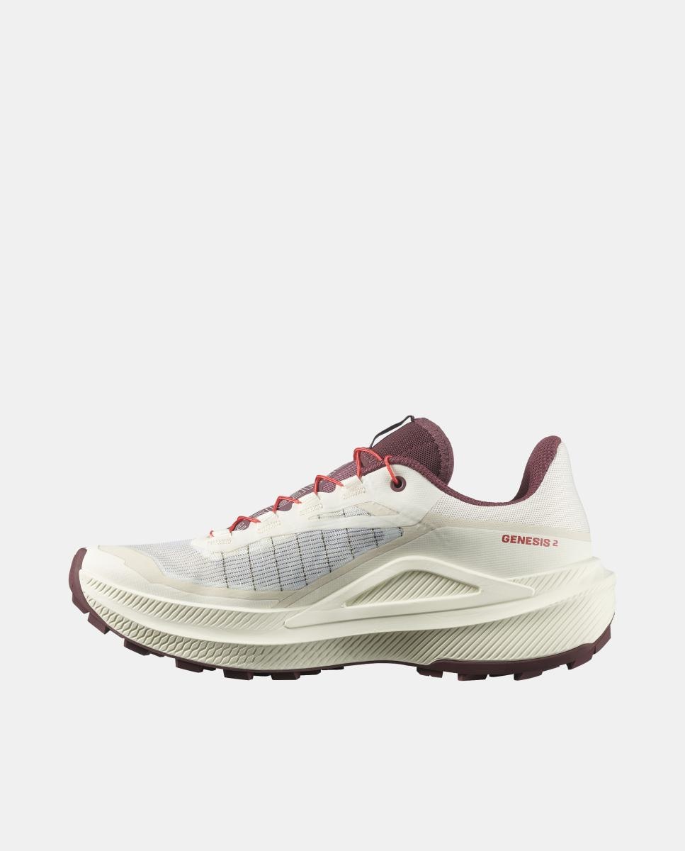 Zapatillas de trail running para mujer GENESIS 2 W SALOMON - Blanco / Morado Blanco / Morado-4