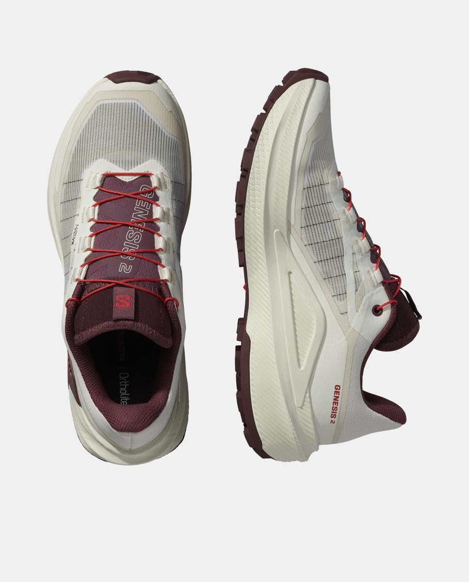 Zapatillas de trail running para mujer GENESIS 2 W SALOMON - Blanco / Morado Blanco / Morado-5