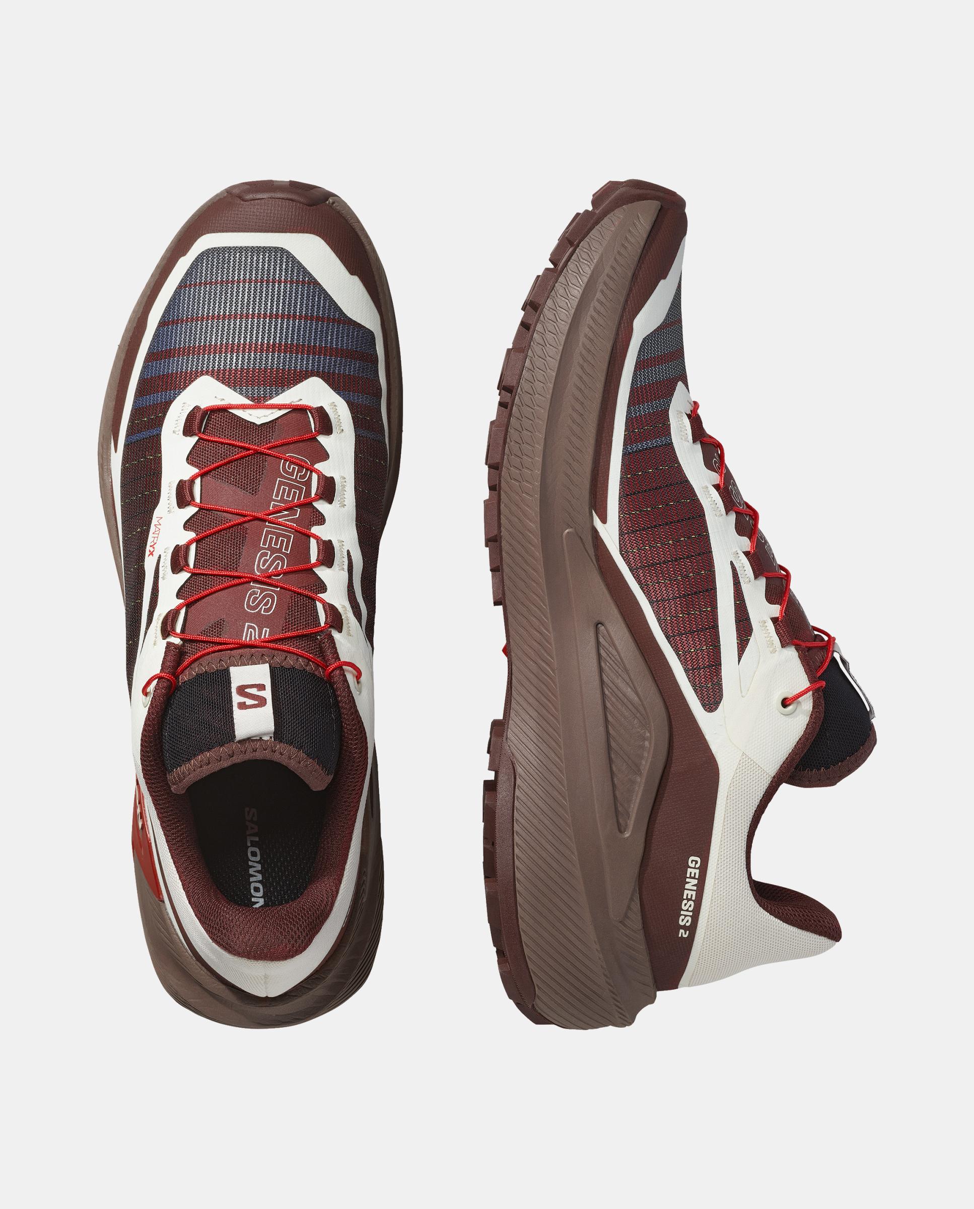 Zapatillas de trail running para hombre GENESIS 2 SALOMON - Blanco / Marrón Blanco / Marrón-4