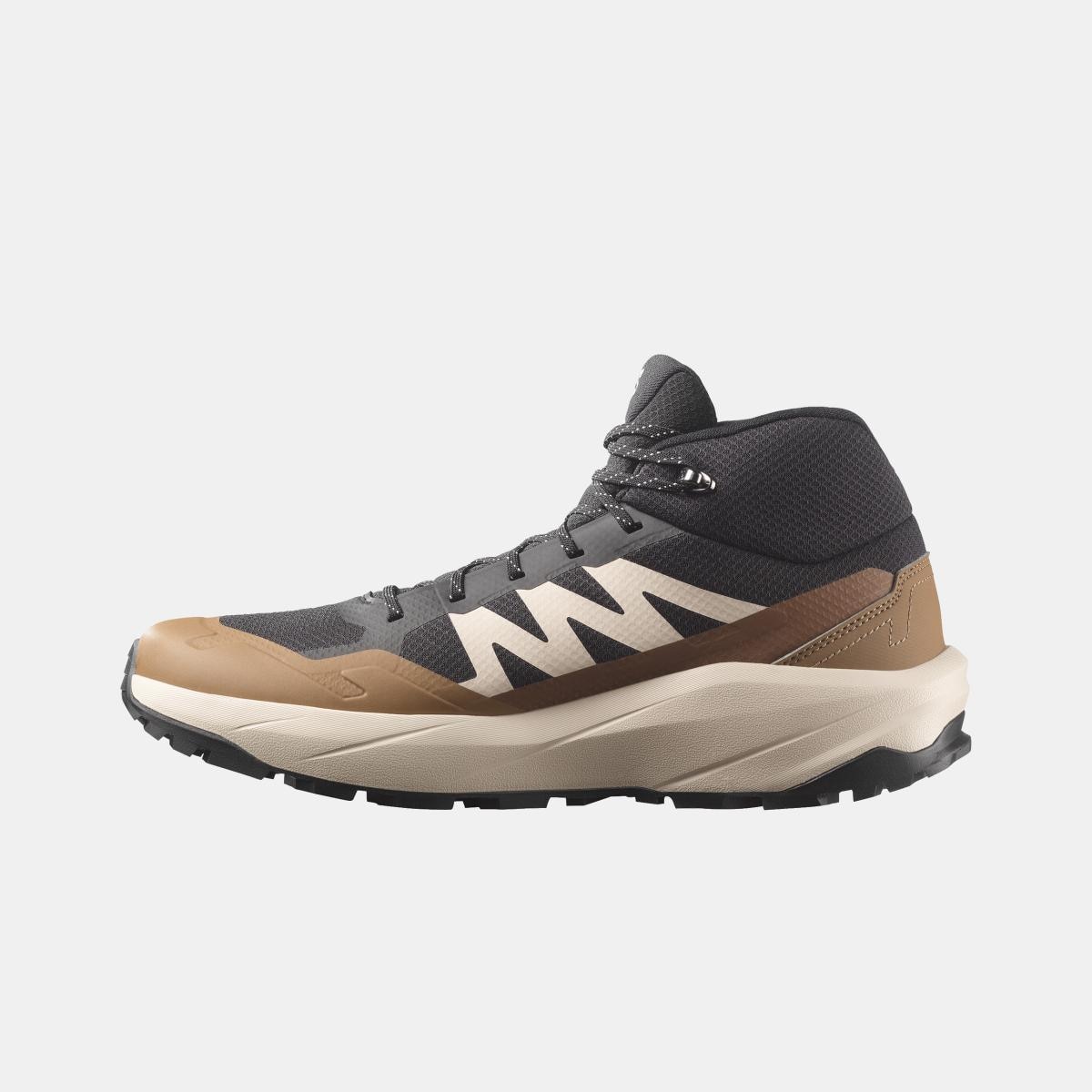 Zapatillas de senderismo para hombre OUTSCAPE MID GTX SALOMON - Negro / Gris Negro / Gris-4