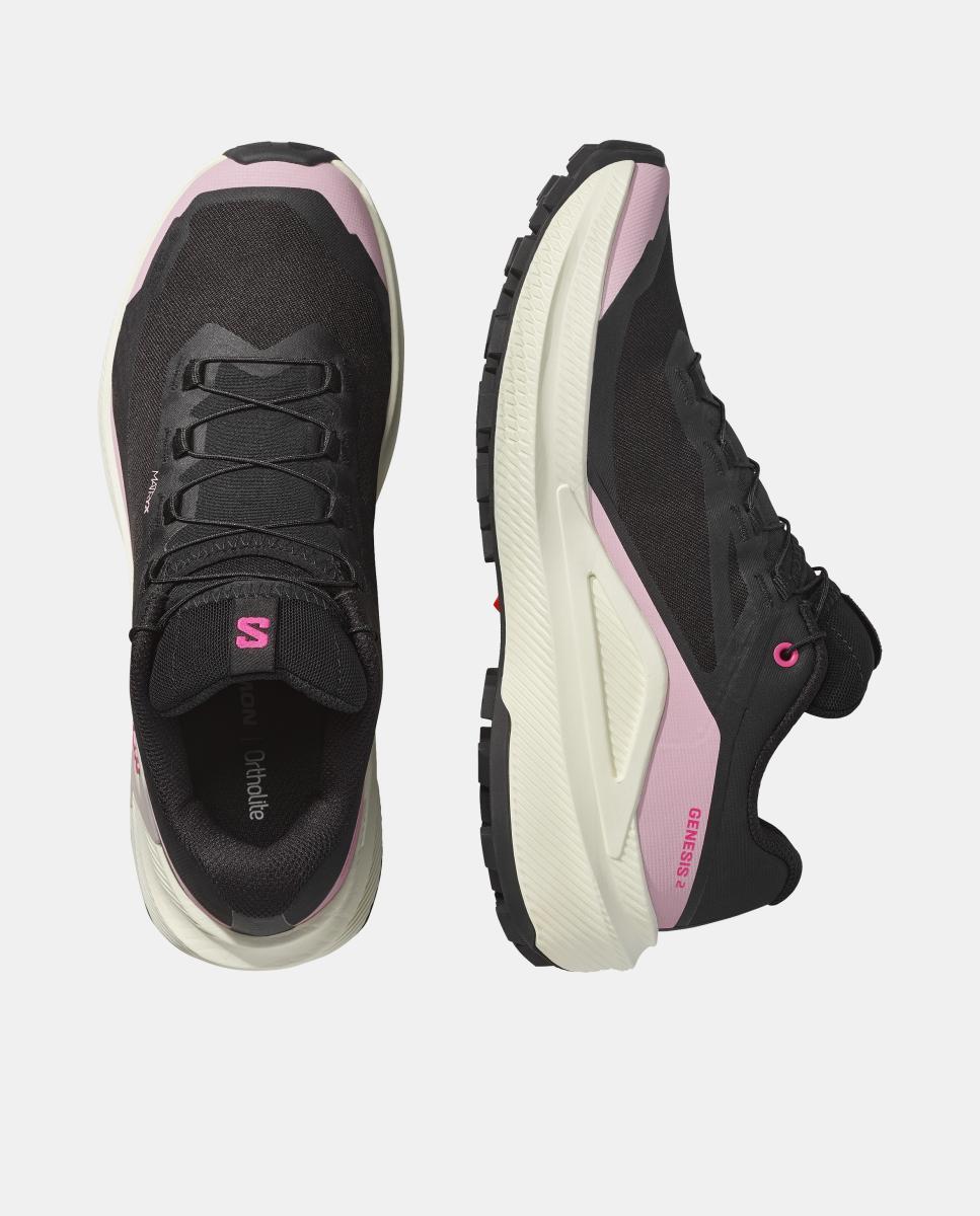 Zapatillas de trail running para mujer GENESIS 2 GTX W SALOMON - Negro / Blanco Negro / Blanco-2