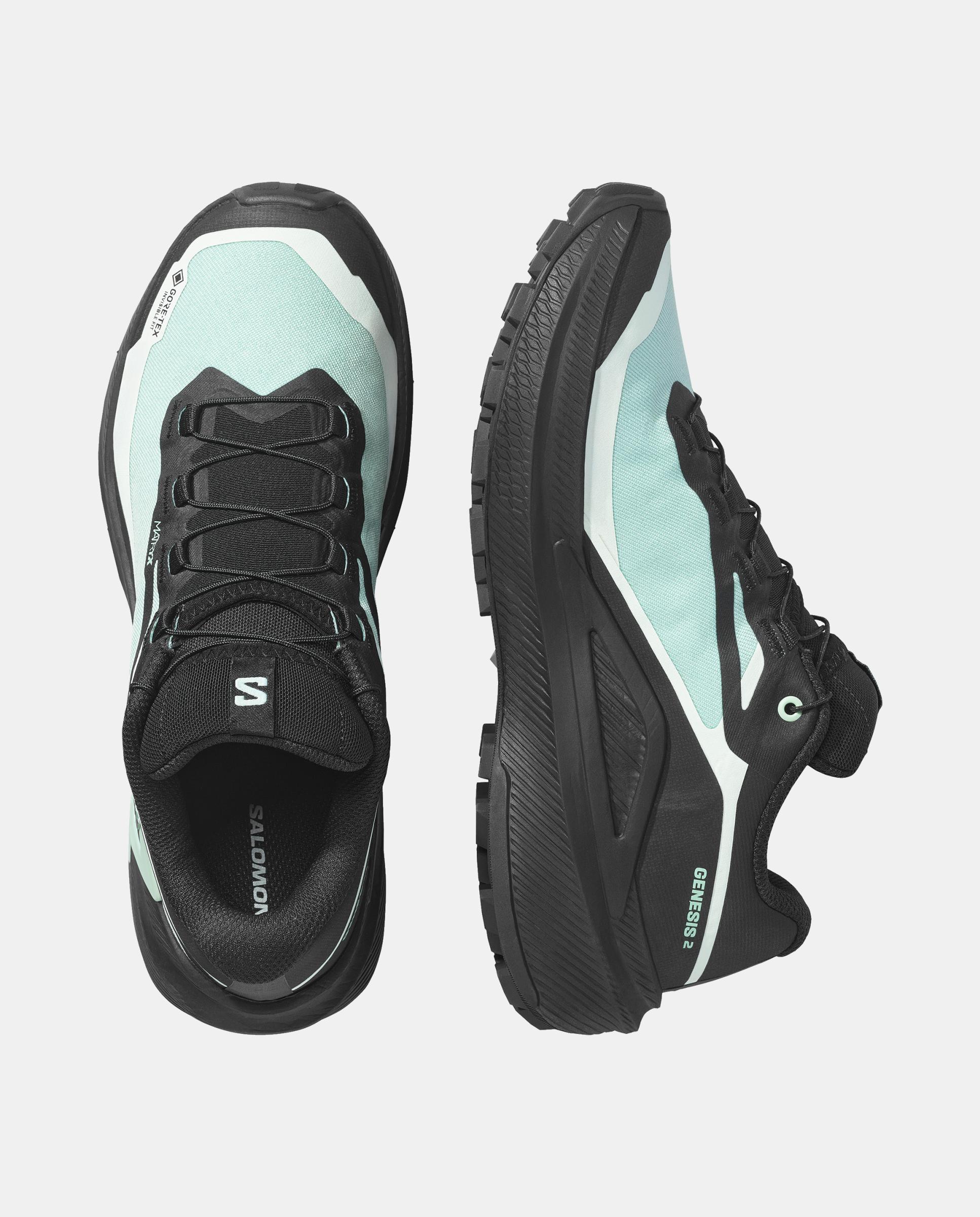 Zapatillas de trail running para mujer GENESIS 2 GTX W SALOMON - Verde / Negro Verde / Negro-4