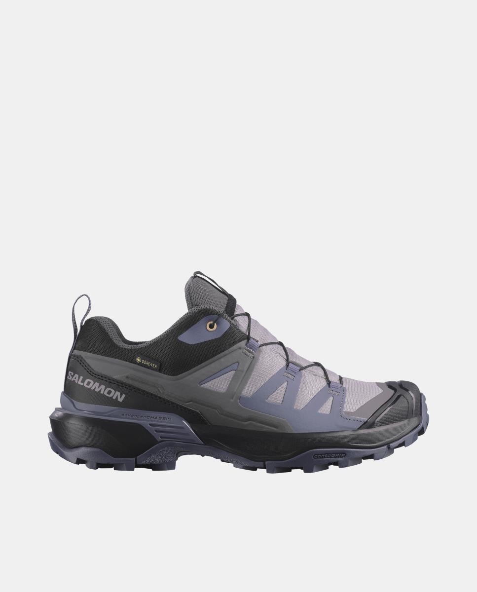 Zapatillas de senderismo para mujer X ULTRA 360 GTX W SALOMON - Gris / Azul Gris / Azul-1