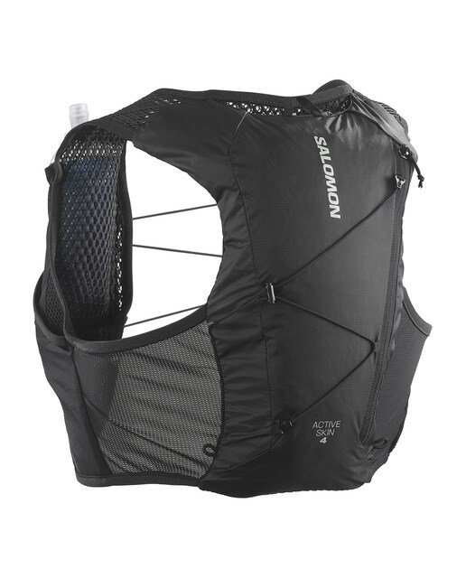 Chaleco de running unisex con bidones incluidos Active Skin 4 Salomon - Negro Negro-1