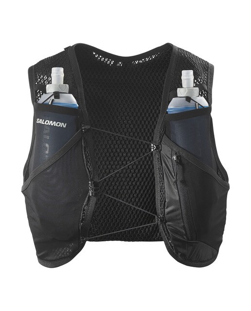Chaleco de running unisex con bidones incluidos Active Skin 4 Salomon - Negro Negro-2