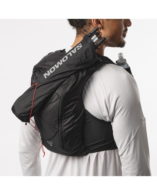 Colete de Running Unissexo com Bidons Incluídos Active Skin 8 Preto-6