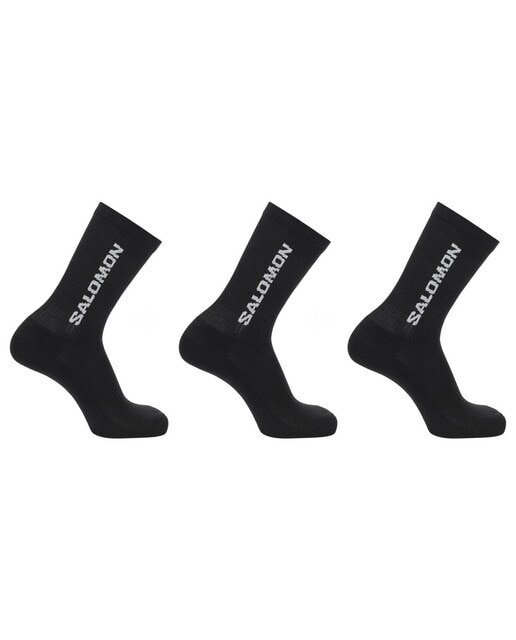 Pack 3 pares de calcetines unisex Everyday Crew Salomon - Negro Negro-1