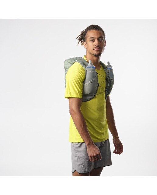 Imagen 4 de Chaleco de running unisex con bidones incluidos ACTIVE SKIN 8 SET Salomon - Verde Verde