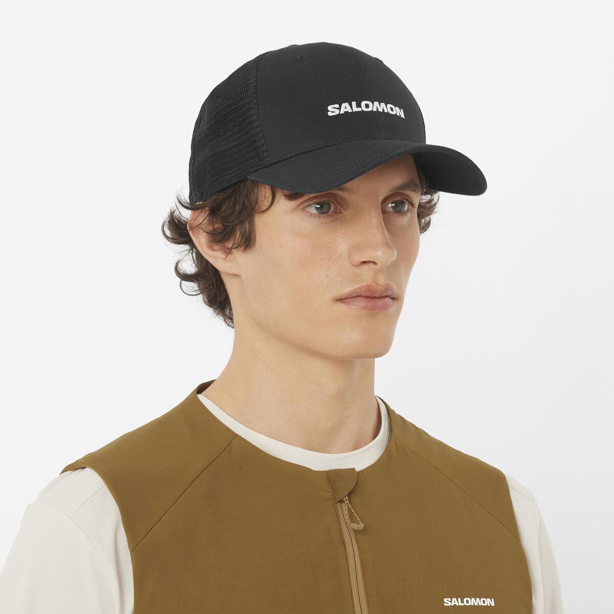 Gorra unisex LOGO TRUCKER CAP SALOMON - Negro Negro-2