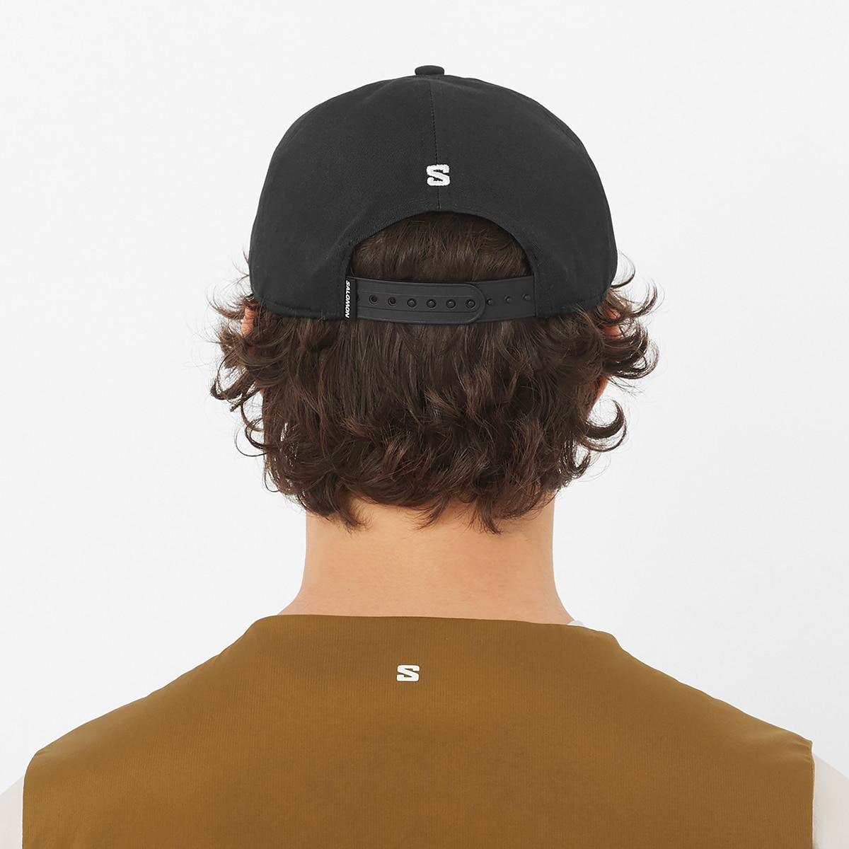 Gorra con visera plana unisex LOGO FLAT CAP SALOMON - Negro Negro-5