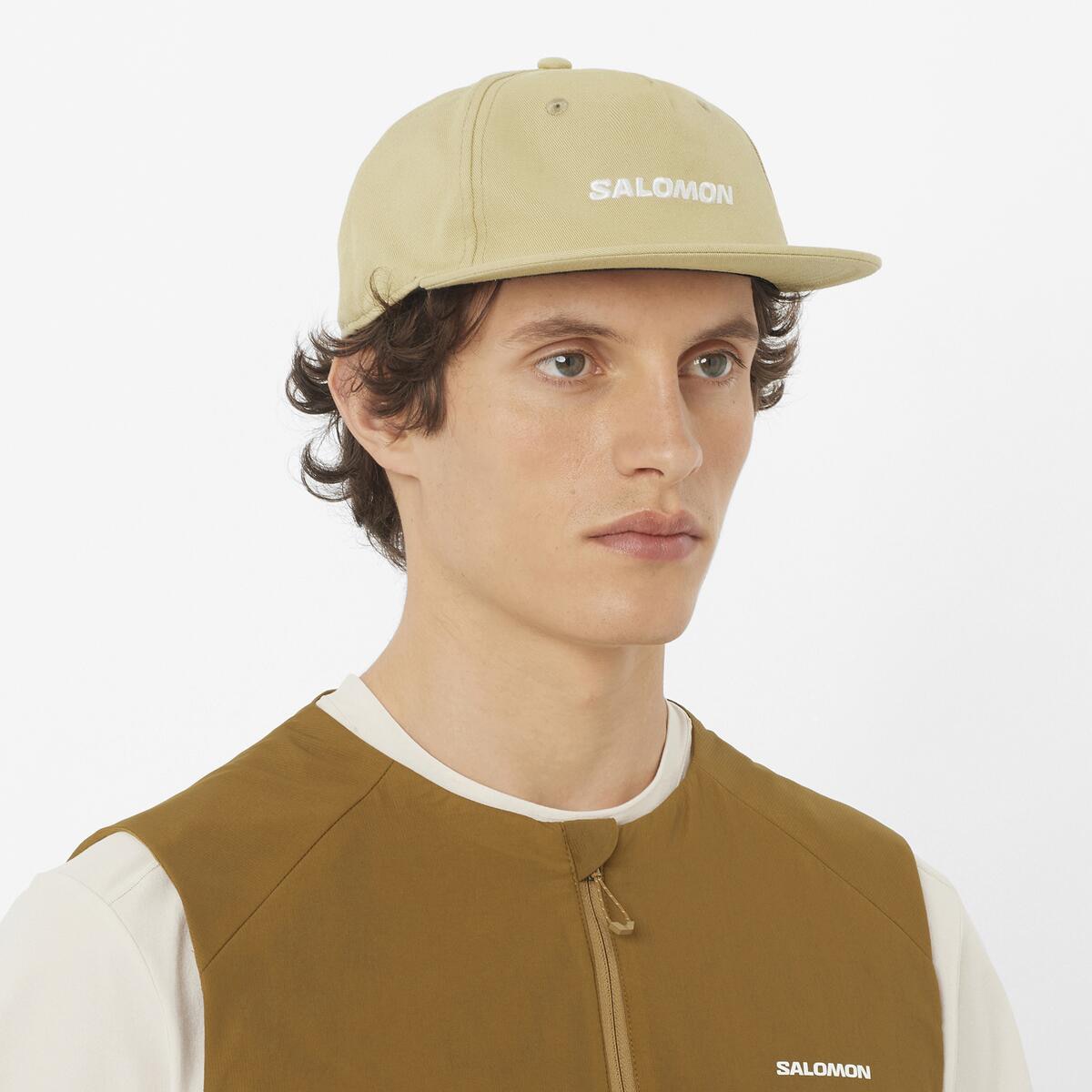 Gorra con visera plana unisex LOGO FLAT CAP SALOMON - Gris Gris-2