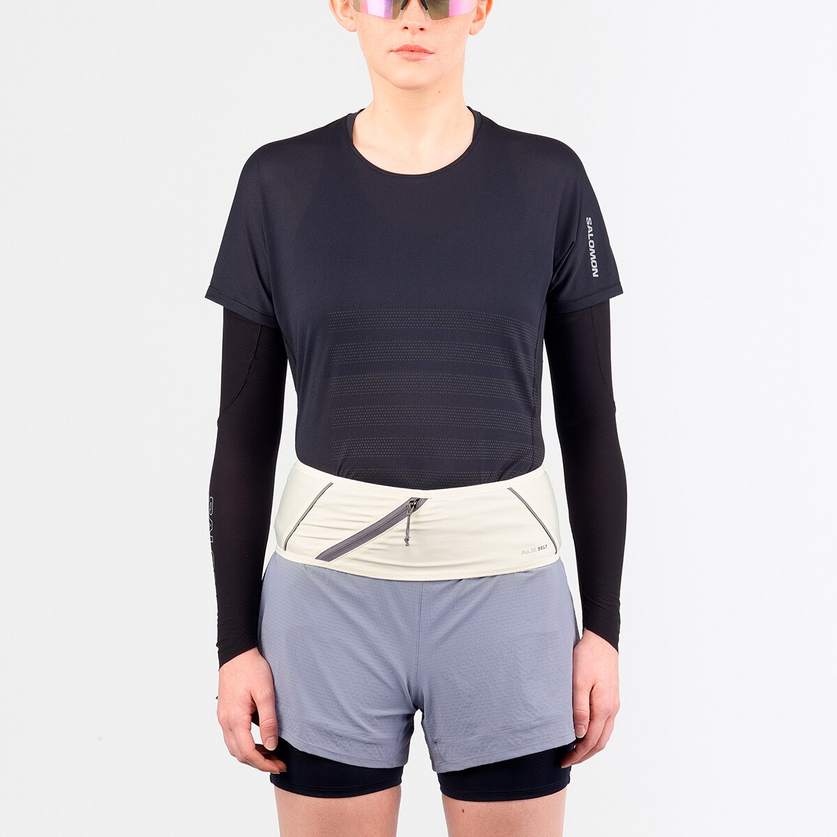 Riñonera unisex PULSE BELT SALOMON - Verde / Gris Verde / Gris-3