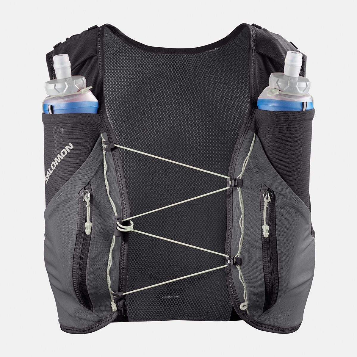 Imagen 0 de Chaleco de running unisex con bidones incluidos ADV SKIN 12 GRADIENT SET SALOMON Negro / Gris
