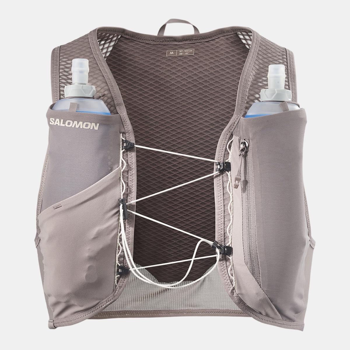 Imagen 2 de Bolsa de running unisex con bidones incluidos GRVL SKIN 4 SET Salomon - Marrón Marrón
