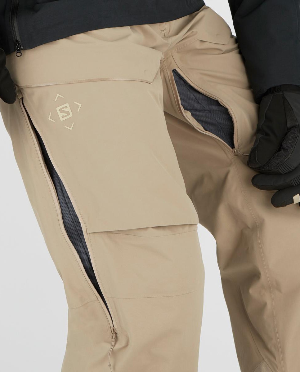 Imagen 2 de Pantalón de hombre Gravity Insul GTX Salomon - Beige Beige